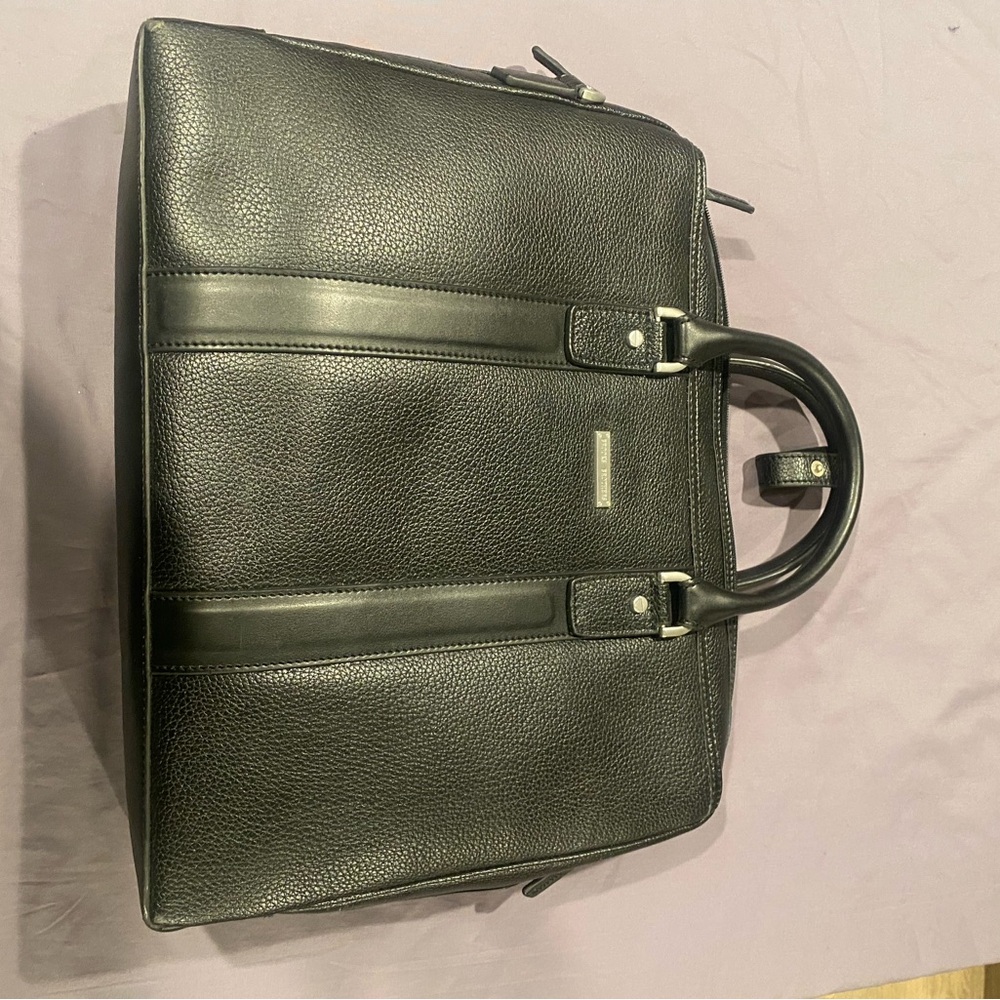 Black Brooks Brothers Leather Men's Bag